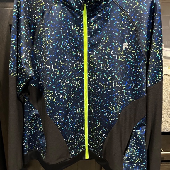 Woman’s FILA Sport Jacket Zipper front side, Size XL - Picture 6 of 14